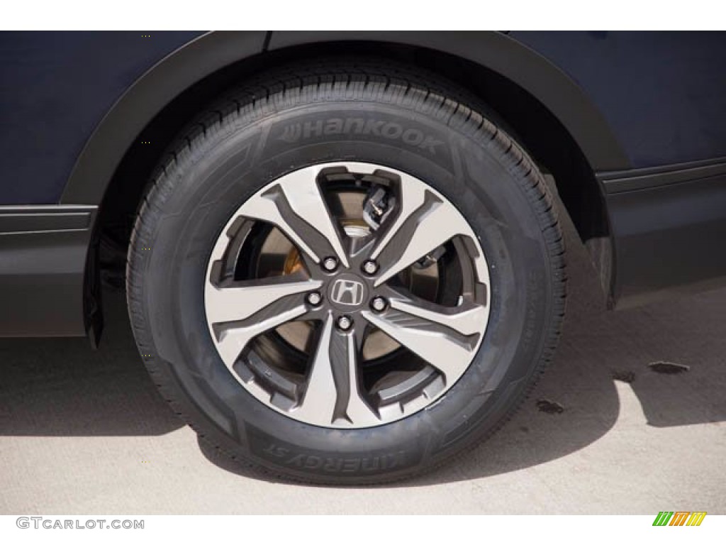 2018 CR-V LX - Obsidian Blue Pearl / Gray photo #35