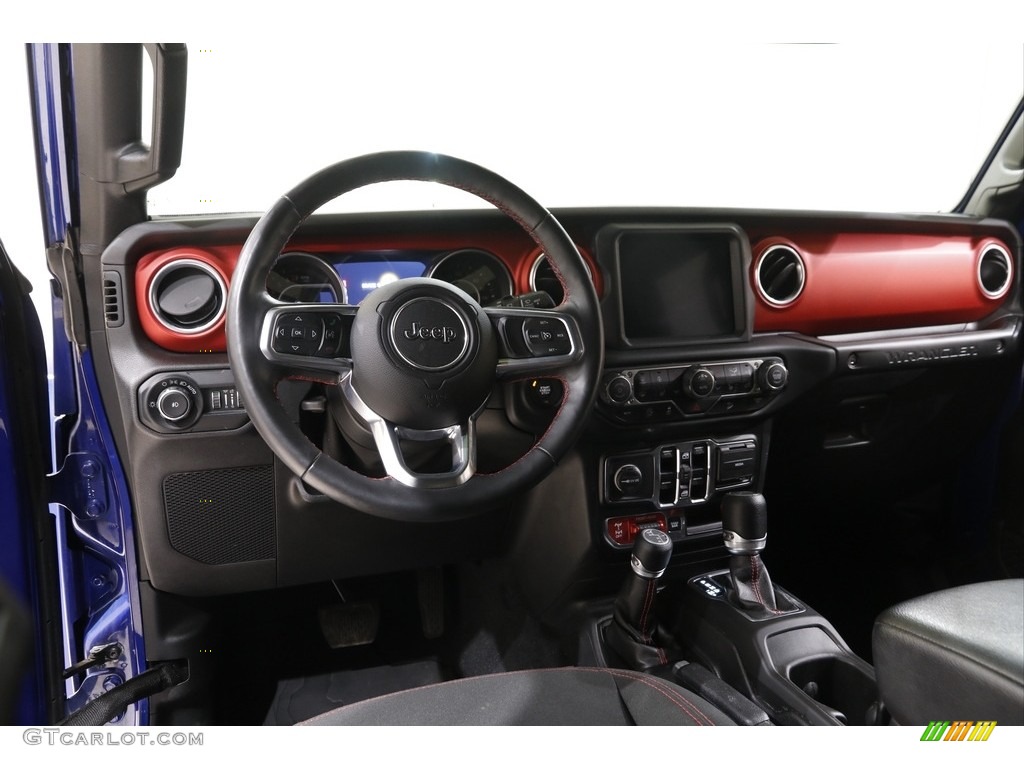 2019 Jeep Wrangler Unlimited Rubicon 4x4 Black Dashboard Photo #142033297