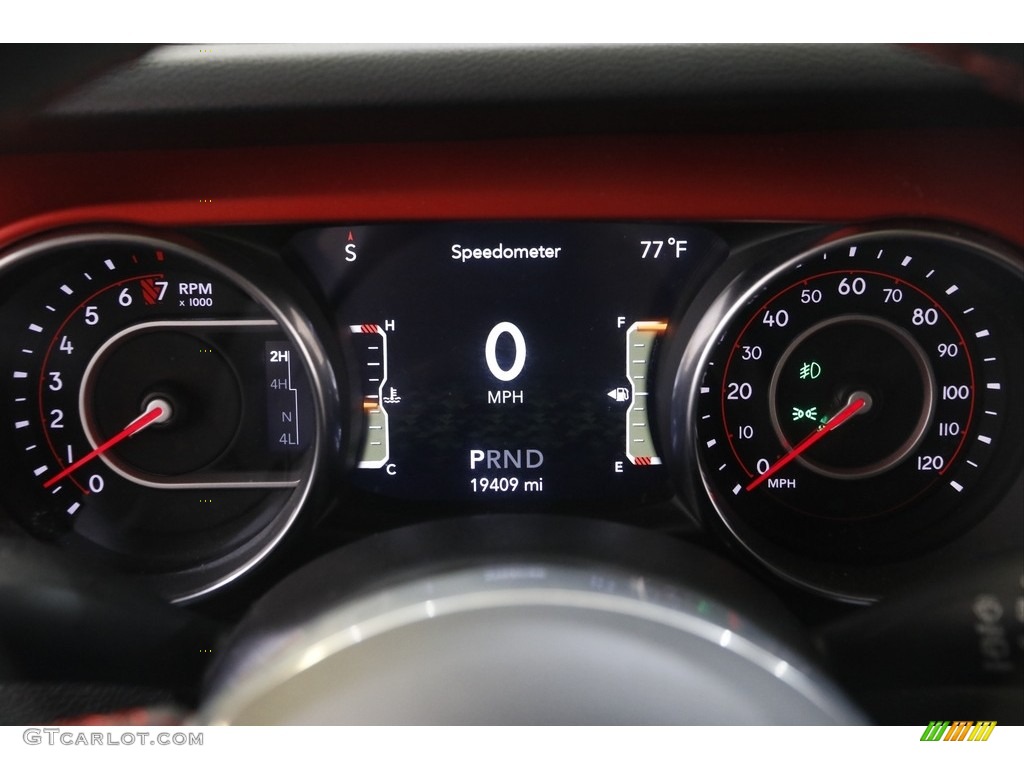2019 Jeep Wrangler Unlimited Rubicon 4x4 Gauges Photo #142033333
