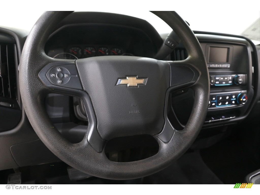 2016 Chevrolet Silverado 2500HD WT Regular Cab Dark Ash/Jet Black Steering Wheel Photo #142034689