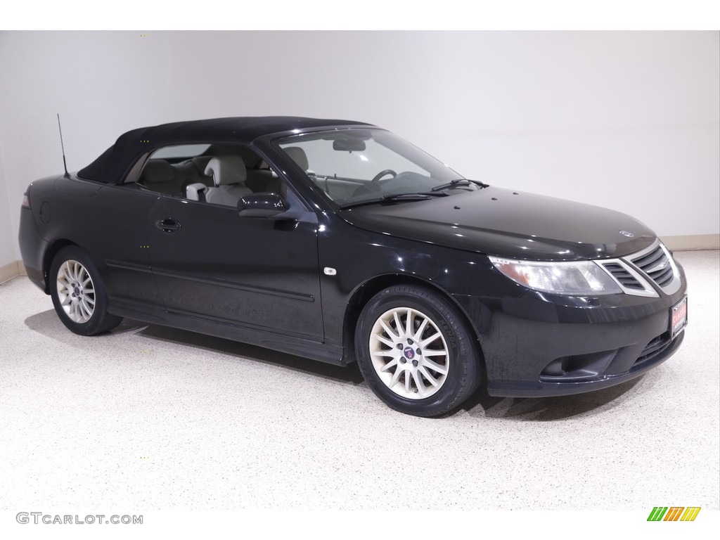 Black 2009 Saab 9-3 2.0T Convertible Exterior Photo #142034869