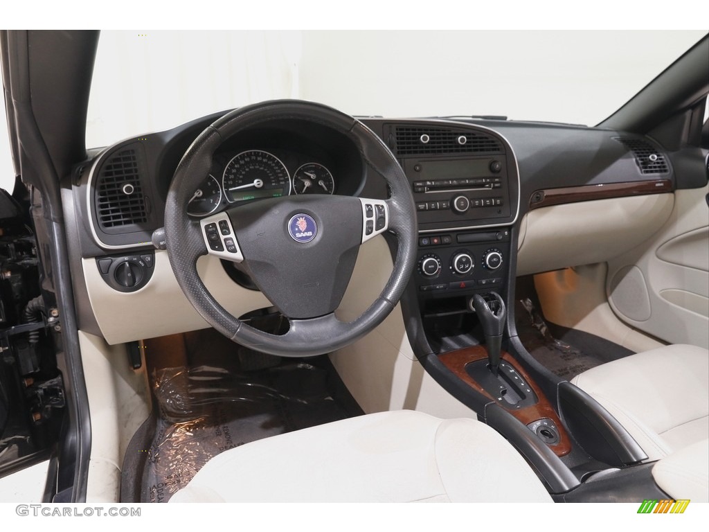 Parchment Interior 2009 Saab 9-3 2.0T Convertible Photo #142034944