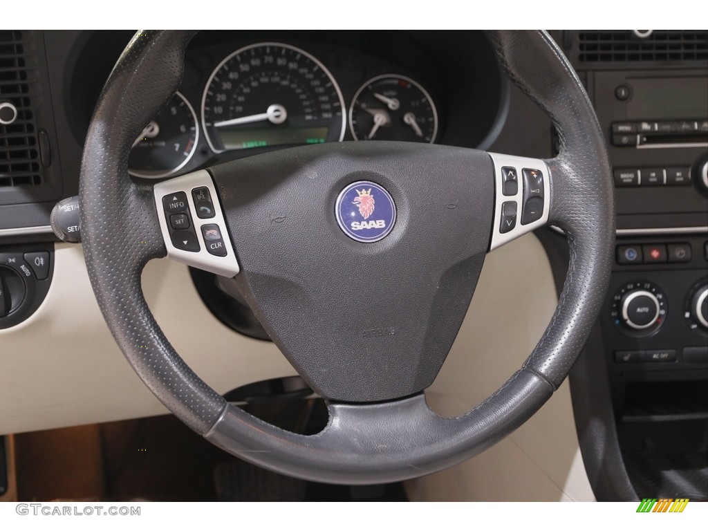 2009 9-3 2.0T Convertible - Black / Parchment photo #8
