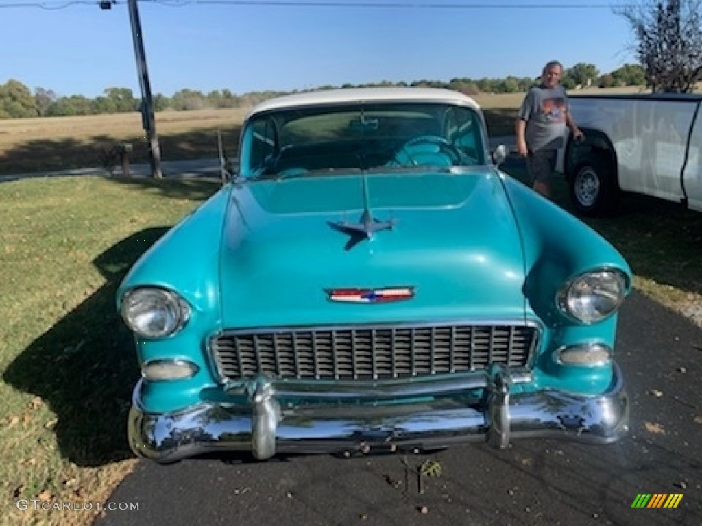 1955 Bel Air 2 Door Coupe - Regal Turquoise / Turquoise photo #2