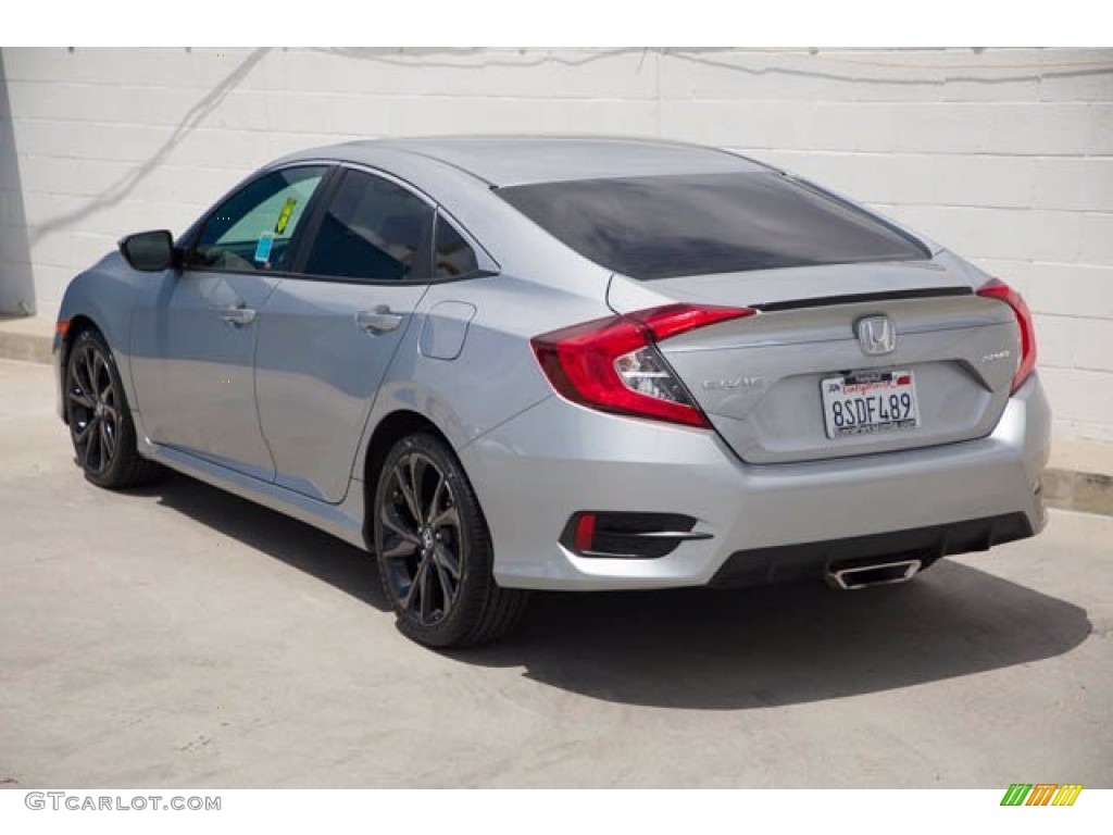 2020 Civic Sport Sedan - Crystal Black Pearl / Black photo #2