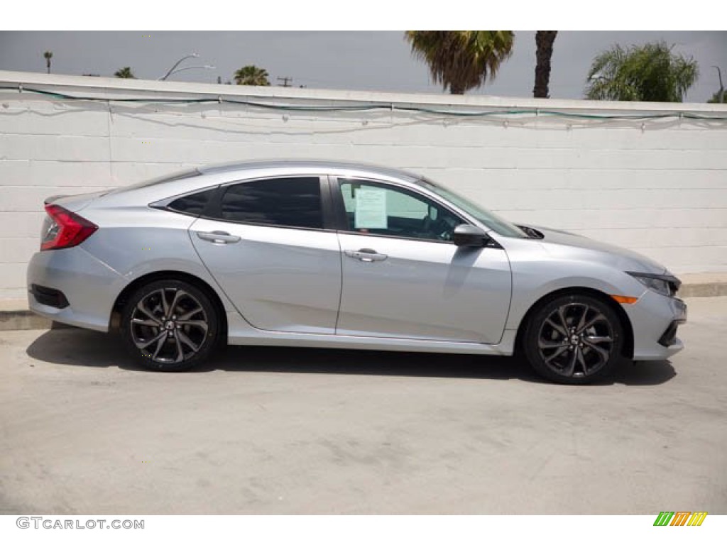 2020 Civic Sport Sedan - Crystal Black Pearl / Black photo #12