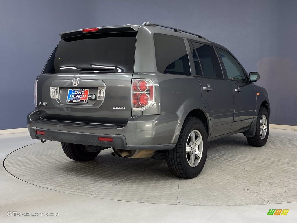 2007 Pilot EX-L 4WD - Nimbus Gray Metallic / Gray photo #5