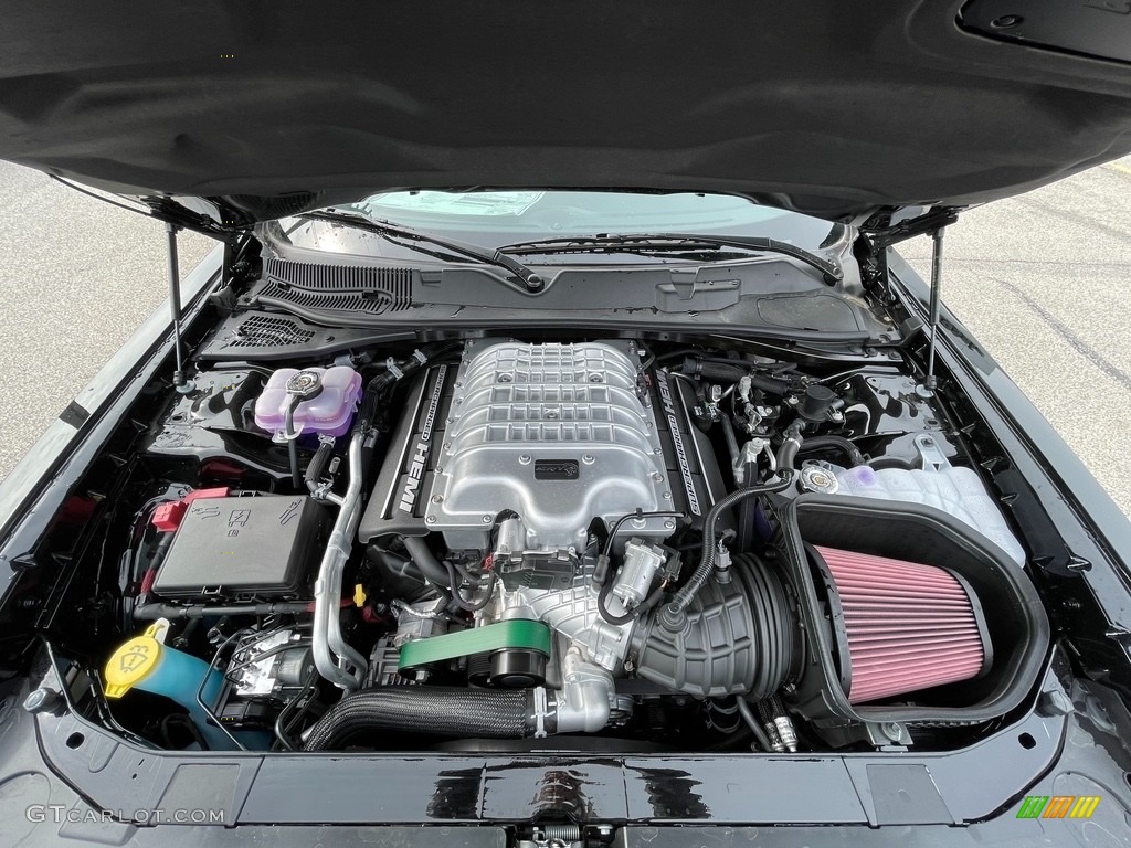 2021 Dodge Challenger SRT Hellcat Super Stock 6.2 Liter Supercharged HEMI OHV 16-Valve VVT V8 Engine Photo #142039849
