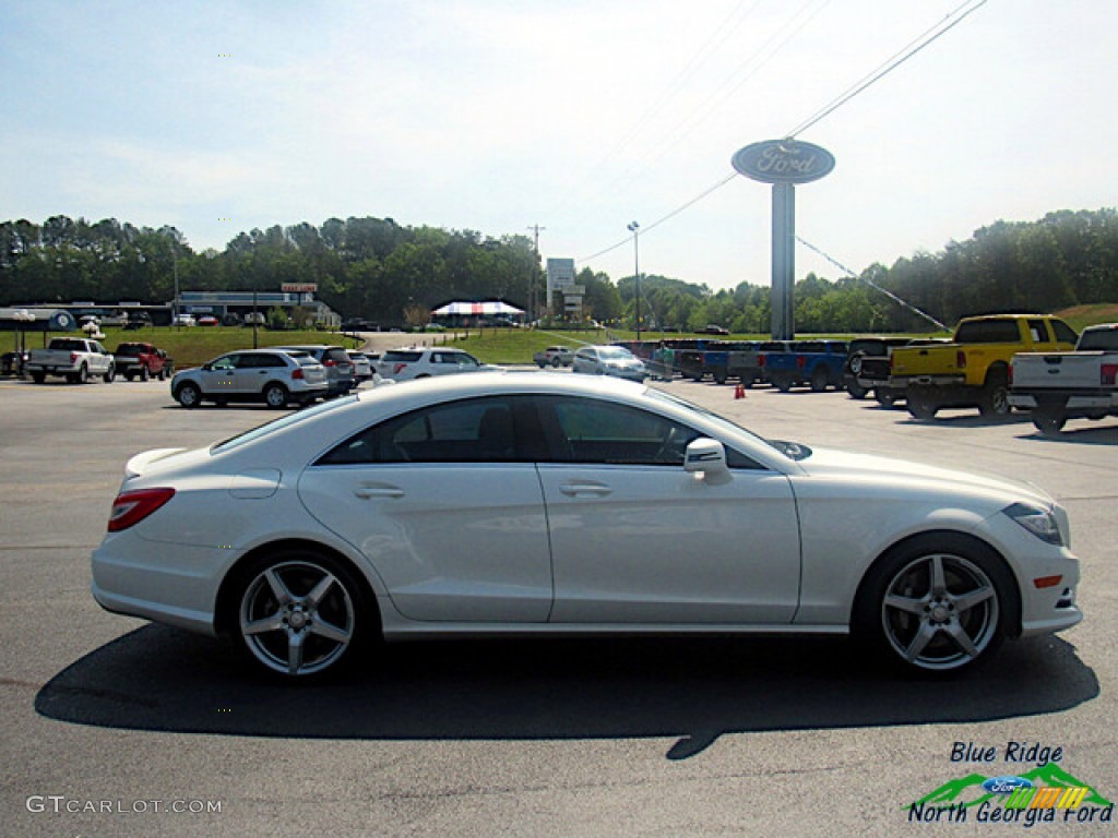 2014 CLS 550 Coupe - Diamond White Metallic / Almond/Mocha photo #6