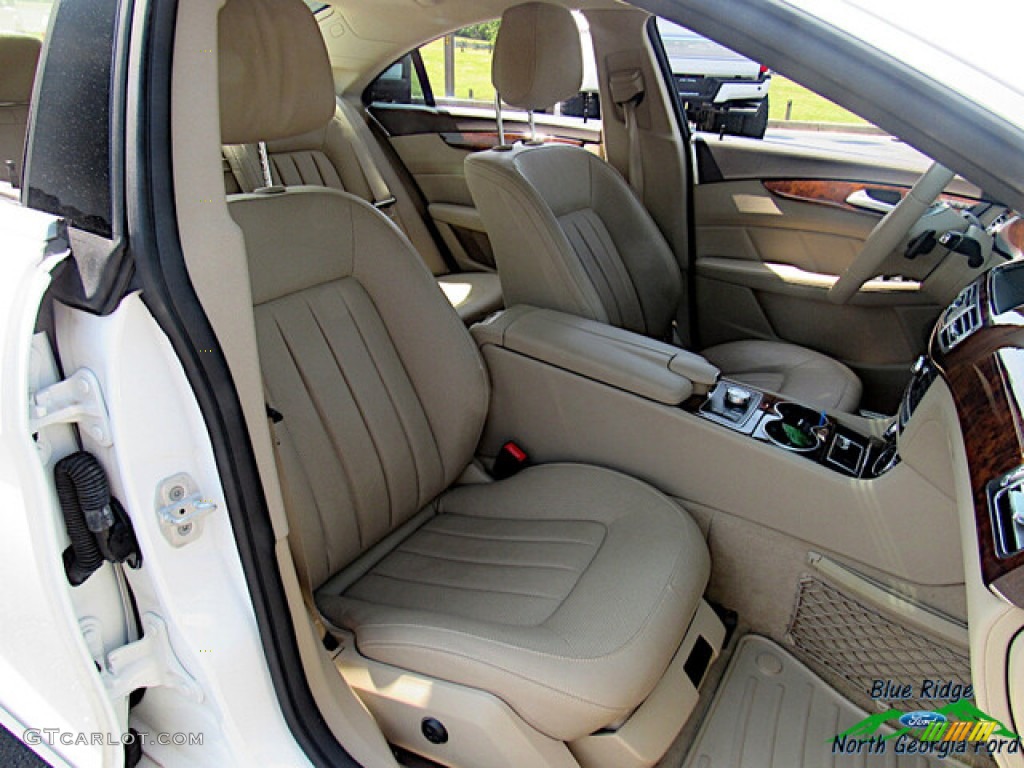 2014 CLS 550 Coupe - Diamond White Metallic / Almond/Mocha photo #11