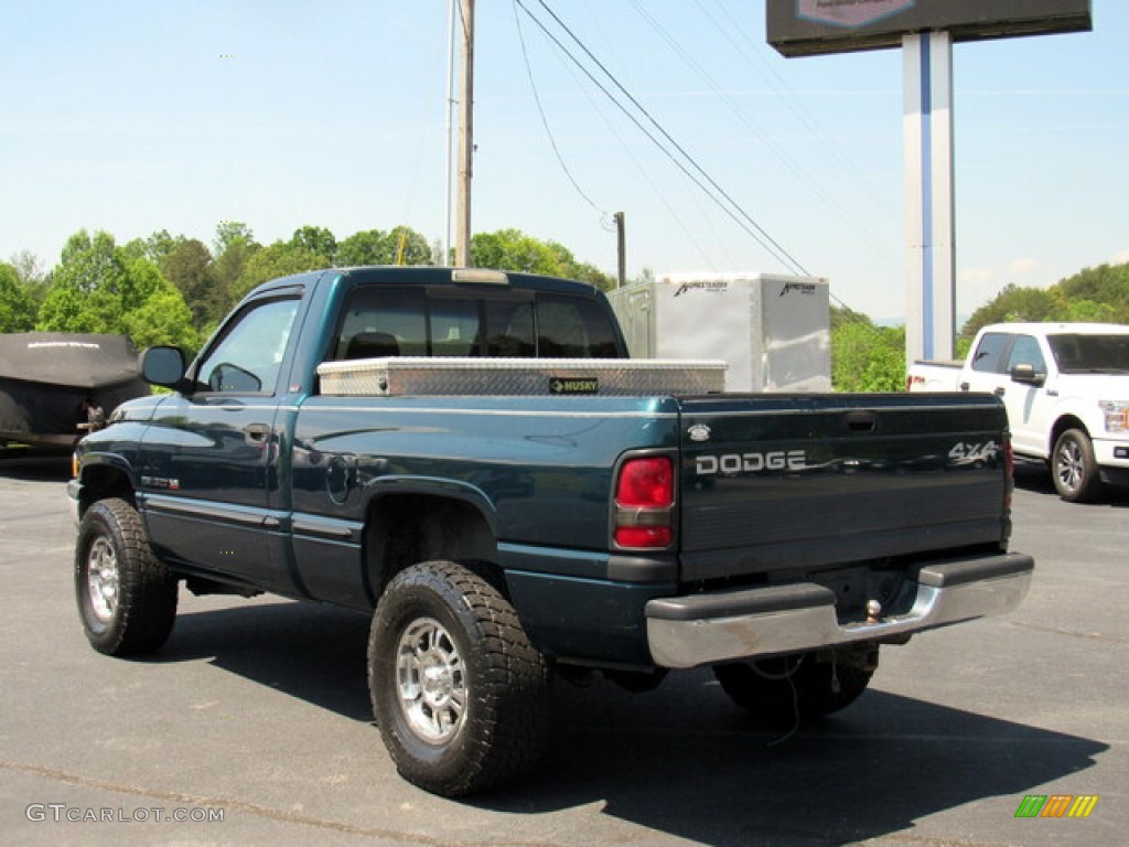 1998 Ram 1500 Laramie SLT Regular Cab 4x4 - Emerald Green Pearl / Beige photo #3