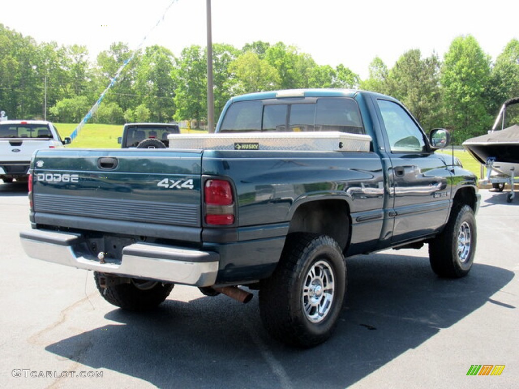 1998 Ram 1500 Laramie SLT Regular Cab 4x4 - Emerald Green Pearl / Beige photo #5