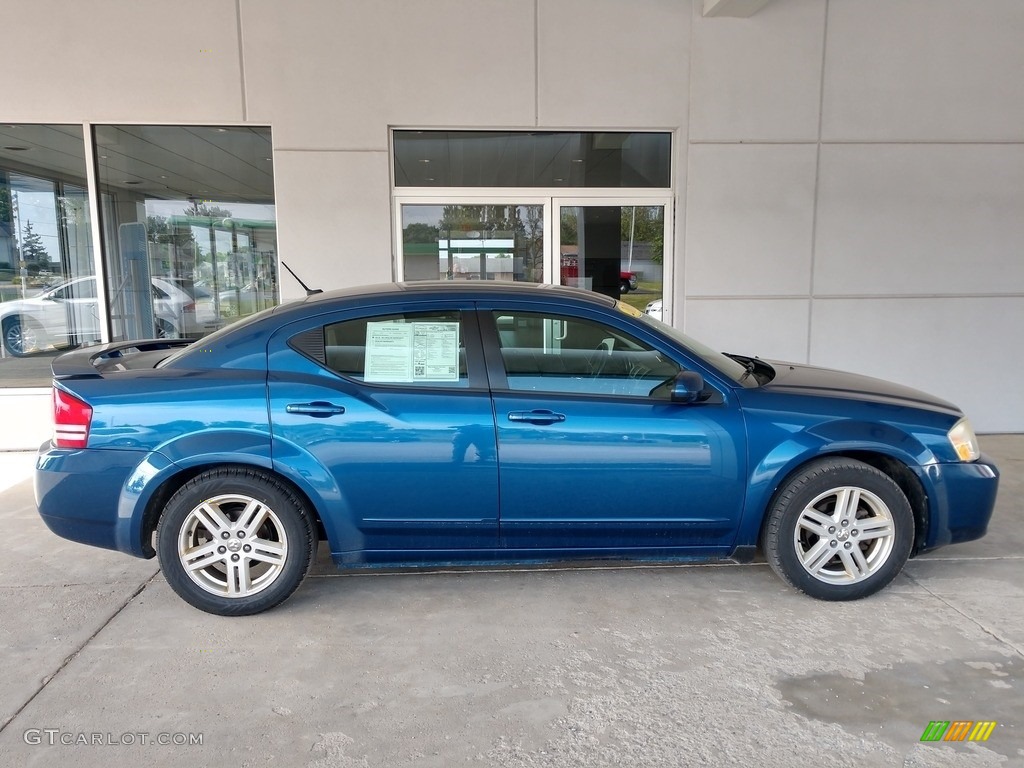 2010 Avenger R/T - Deep Water Blue Pearl / Dark Slate Gray photo #3