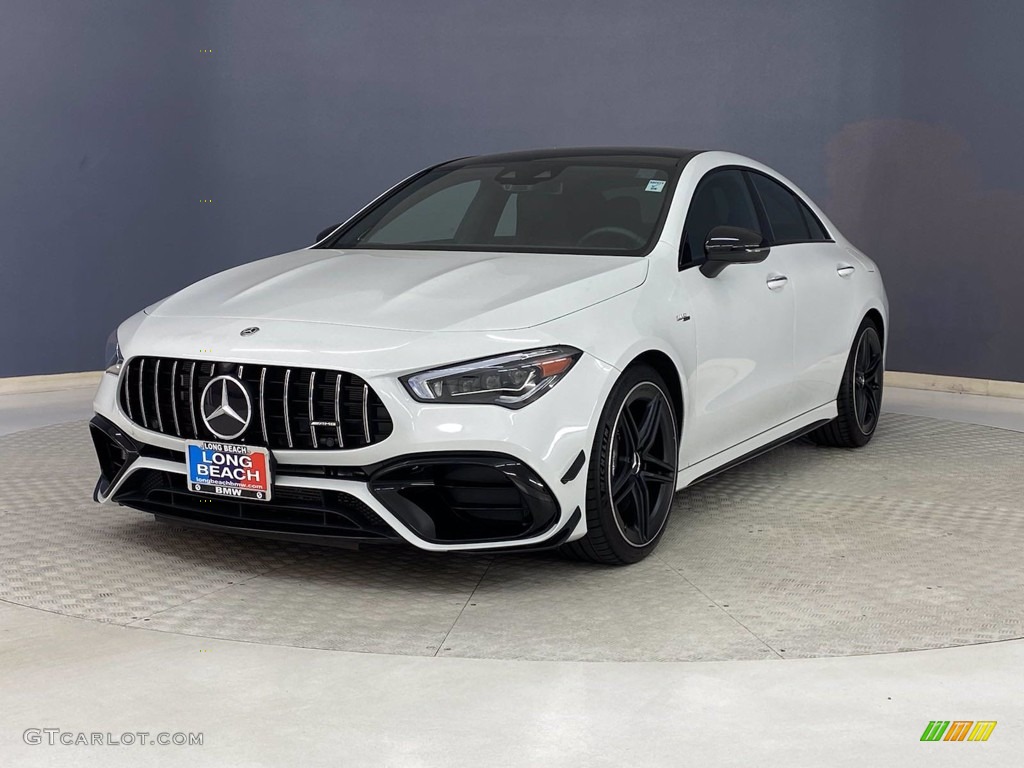 2020 CLA AMG 45 Coupe - Digital White Metallic / Black photo #3