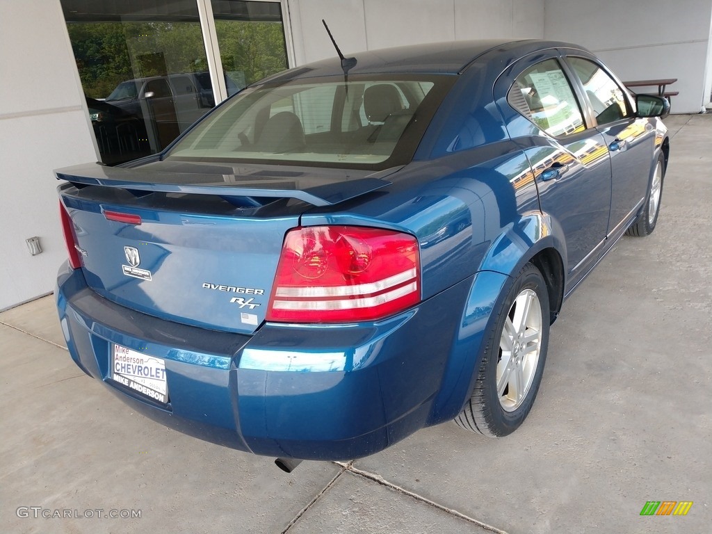 2010 Avenger R/T - Deep Water Blue Pearl / Dark Slate Gray photo #4