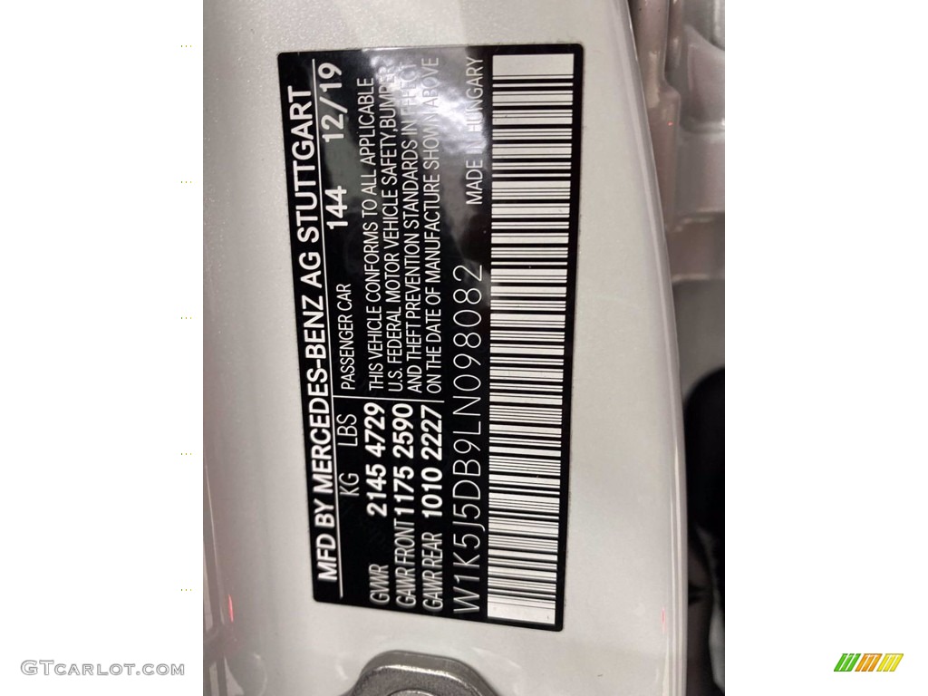 2020 CLA AMG 45 Coupe - Digital White Metallic / Black photo #36