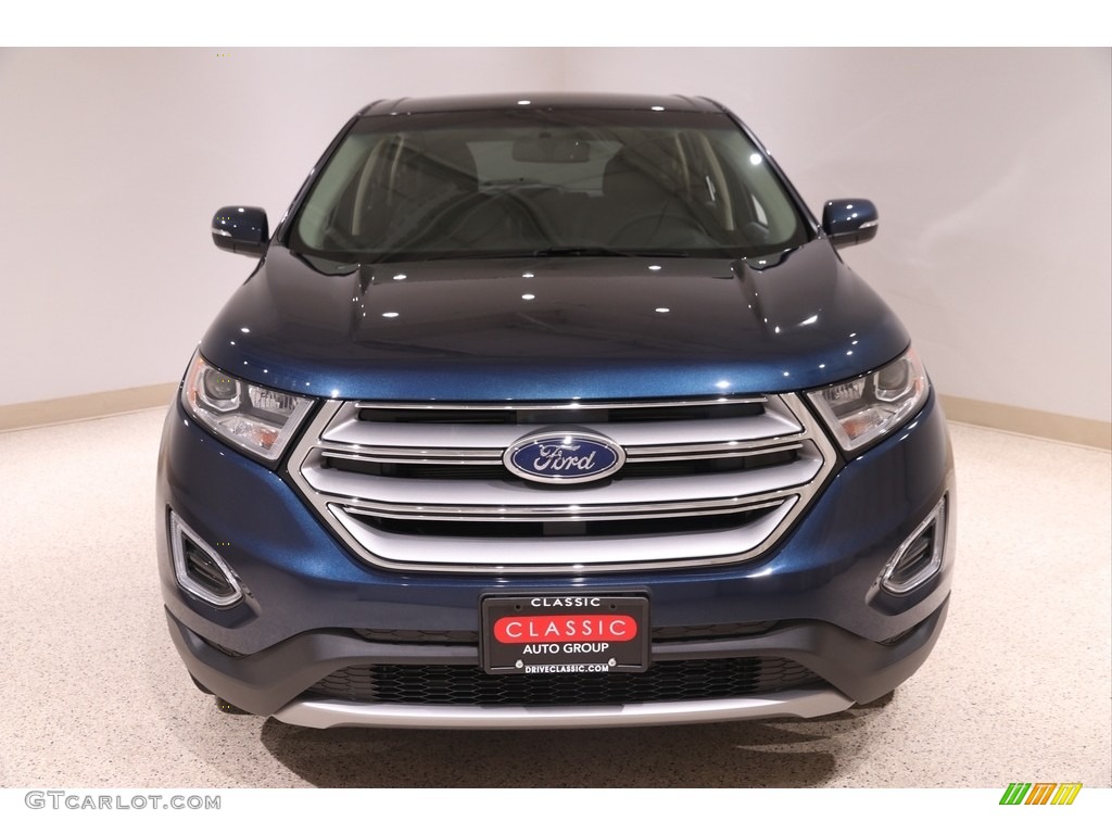 2017 Edge SEL AWD - Blue Jeans Metallic / Ebony photo #2