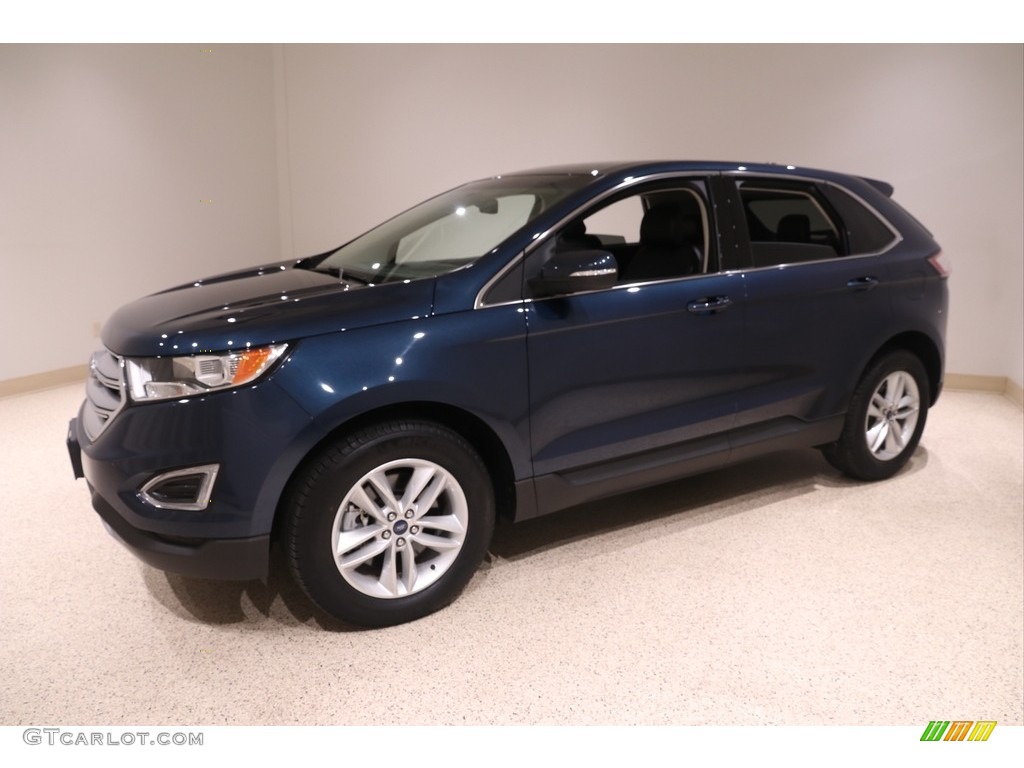 2017 Edge SEL AWD - Blue Jeans Metallic / Ebony photo #3