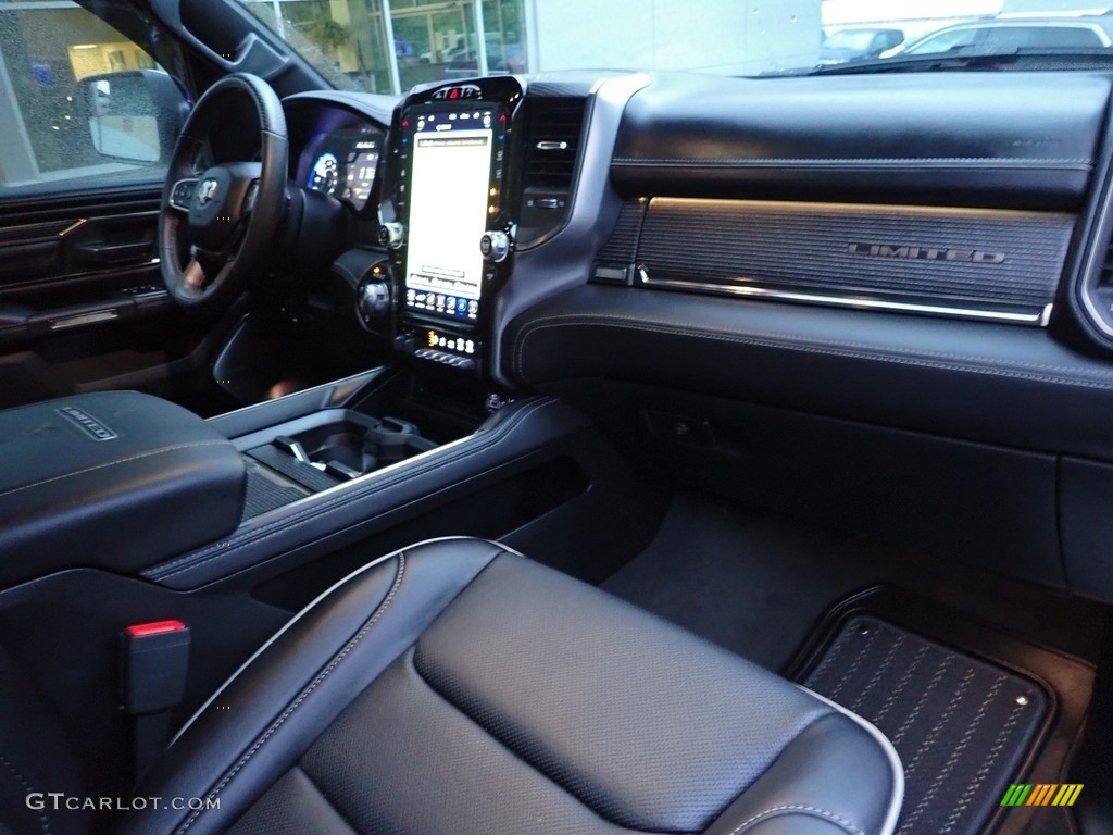 2021 Ram 1500 Limited Crew Cab 4x4 Black Dashboard Photo #142043854