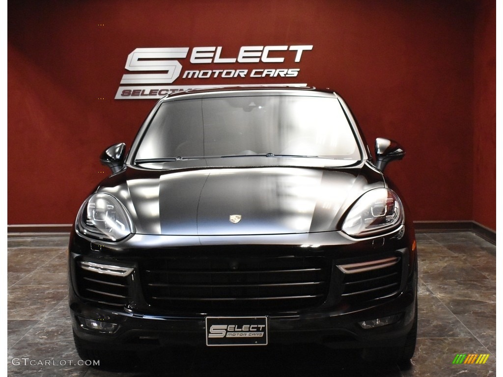 2016 Cayenne Turbo - Black / Black/Garnet Red photo #2