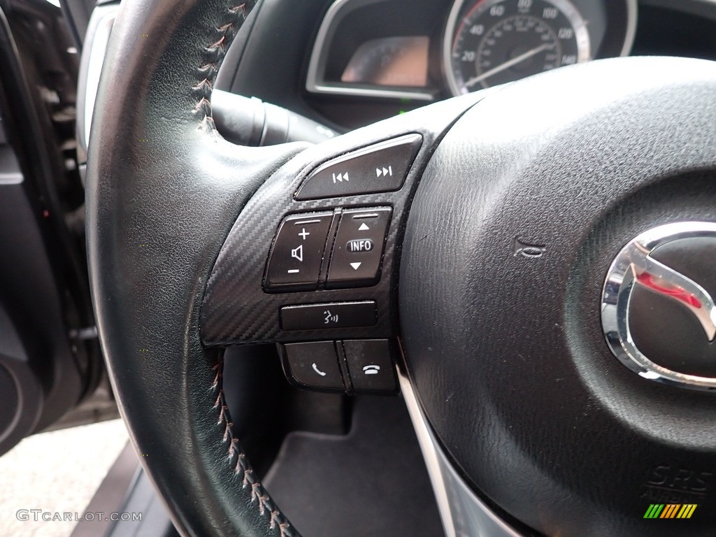 2015 Mazda MAZDA3 i Touring 4 Door Black Steering Wheel Photo #142044808