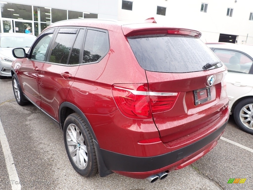 2014 X3 xDrive28i - Vermilion Red Metallic / Black photo #2