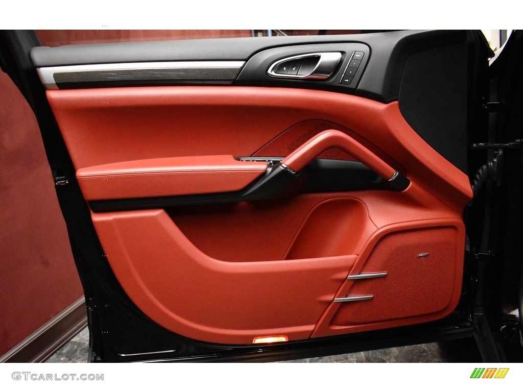 2016 Cayenne Turbo - Black / Black/Garnet Red photo #20