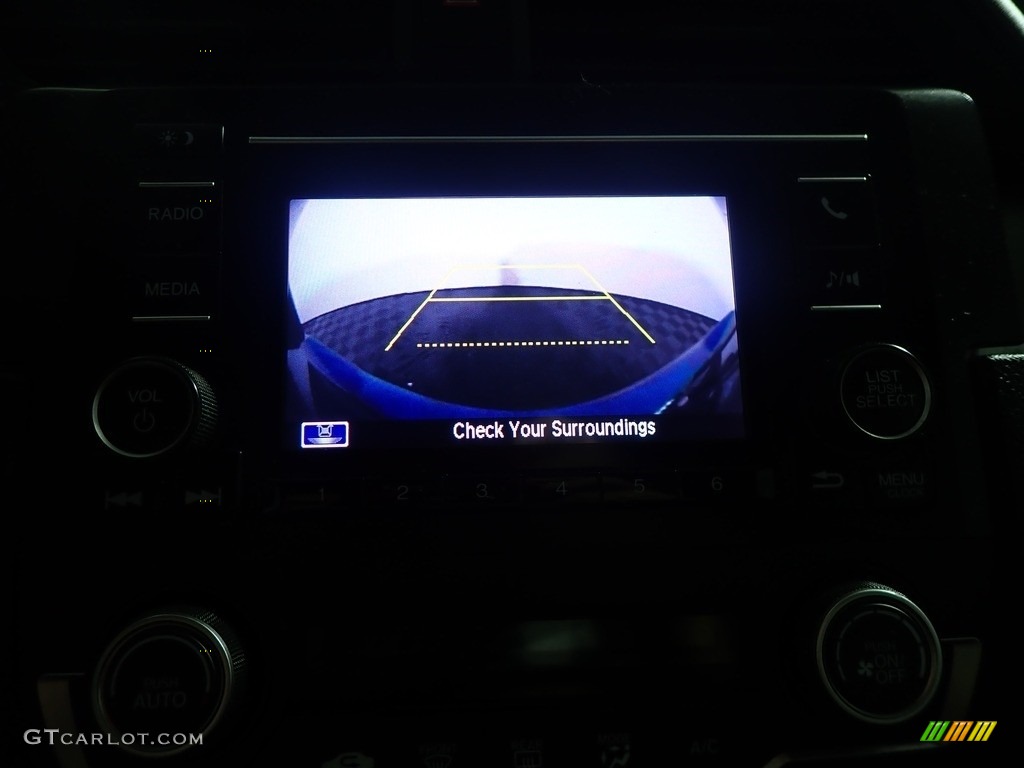 2018 Civic LX Sedan - Aegean Blue Metallic / Black photo #3