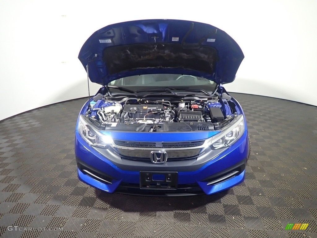 2018 Civic LX Sedan - Aegean Blue Metallic / Black photo #7