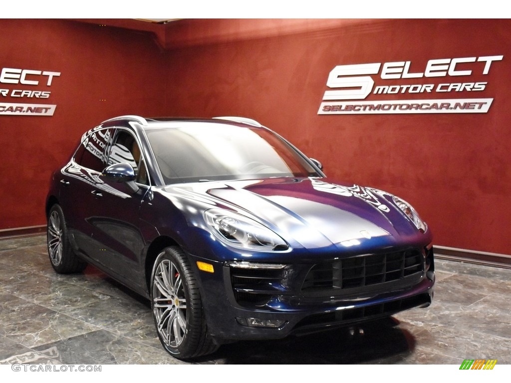 2017 Macan GTS - Night Blue Metallic / Saddle Brown/Luxor Beige photo #3