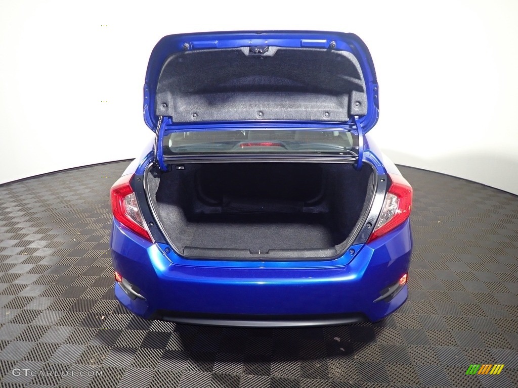 2018 Civic LX Sedan - Aegean Blue Metallic / Black photo #15