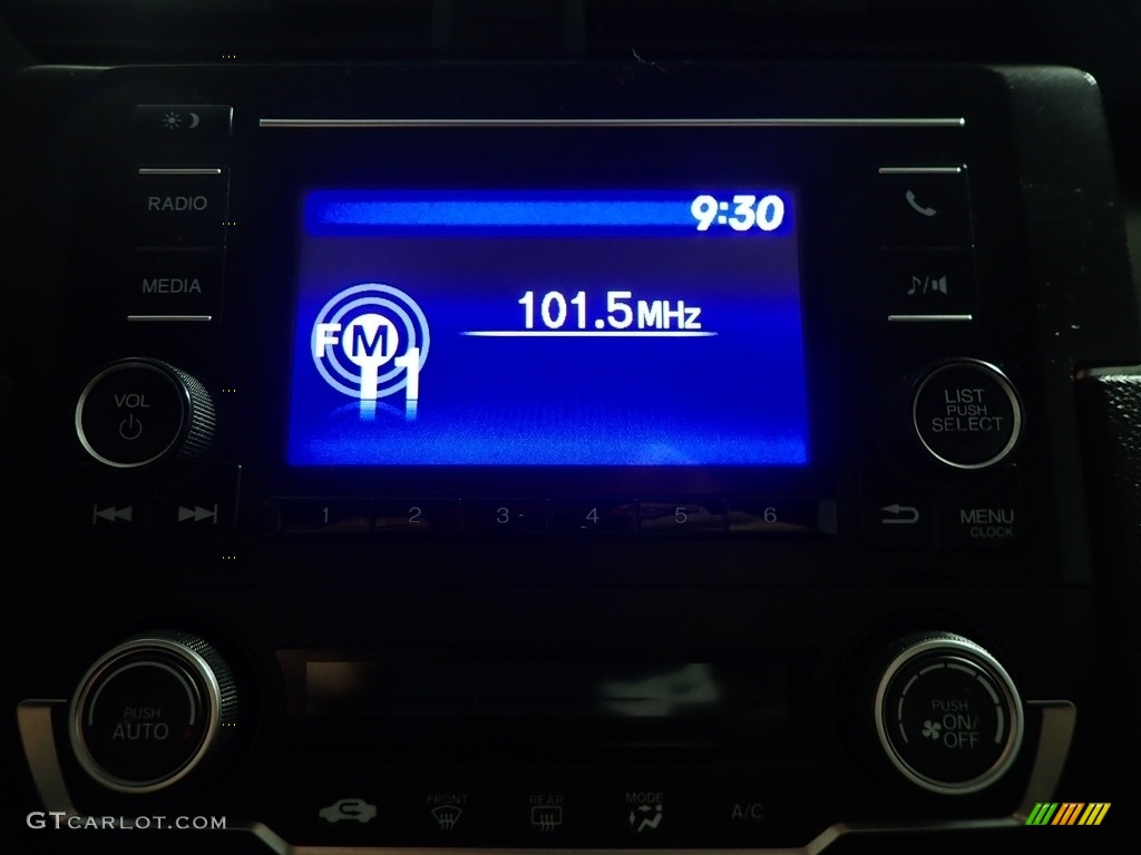 2018 Civic LX Sedan - Aegean Blue Metallic / Black photo #27