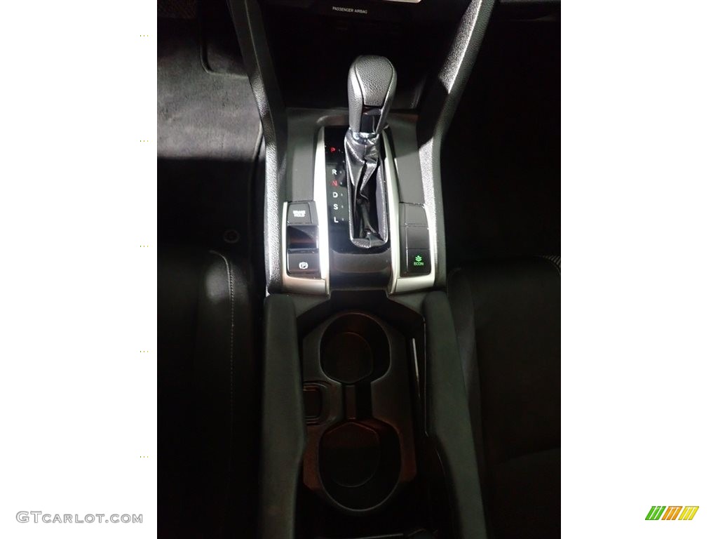 2018 Civic LX Sedan - Aegean Blue Metallic / Black photo #33