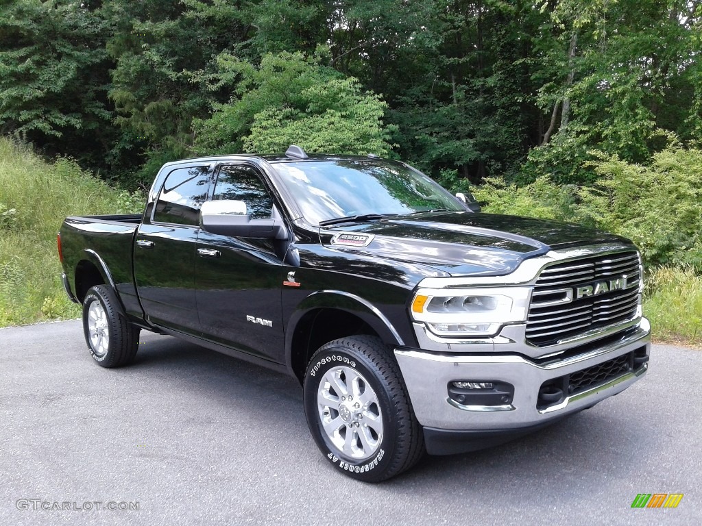 Diamond Black Crystal Pearl 2021 Ram 2500 Laramie Crew Cab 4x4 Exterior Photo #142046032