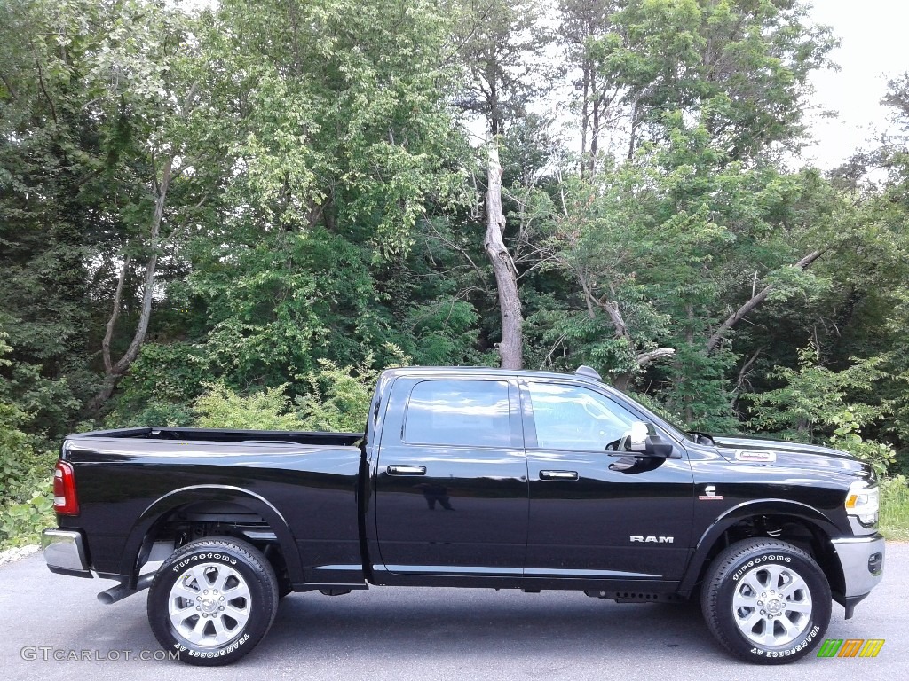 Diamond Black Crystal Pearl 2021 Ram 2500 Laramie Crew Cab 4x4 Exterior Photo #142046059
