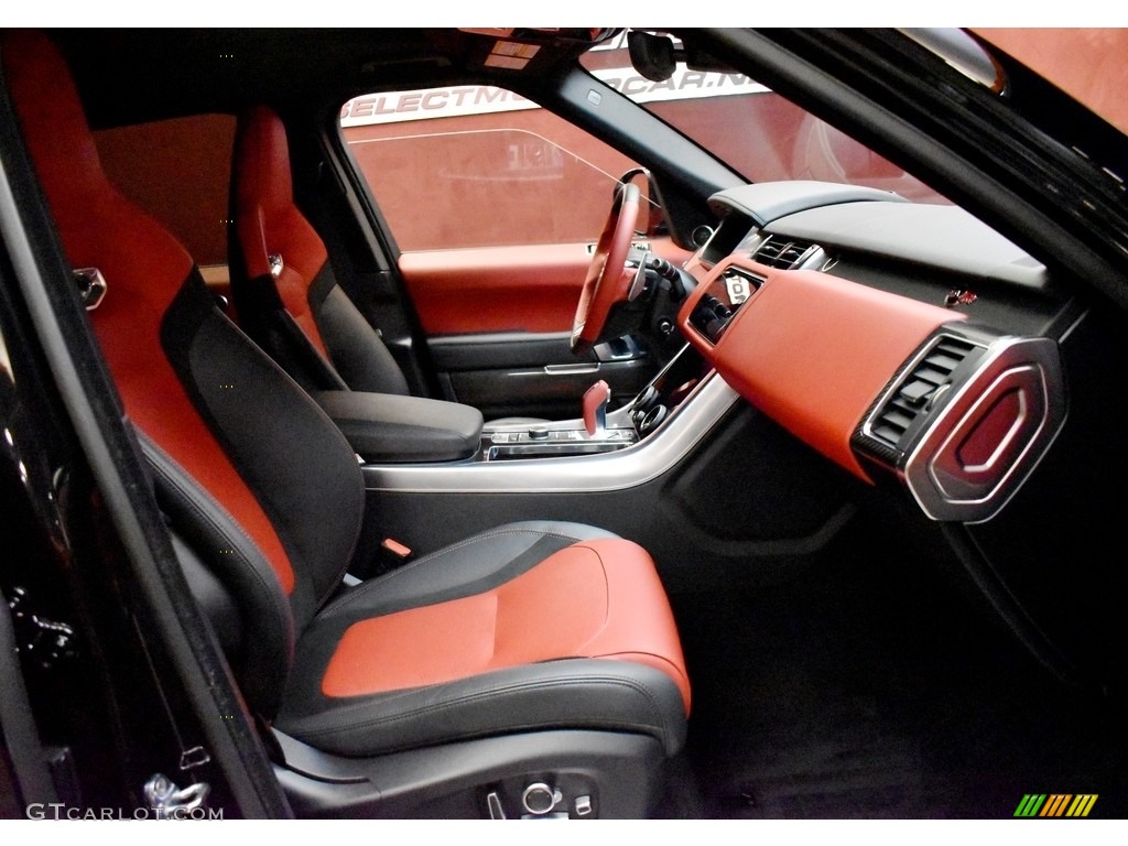Pimento/Ebony Interior 2021 Land Rover Range Rover Sport SVR Carbon Edition Photo #142046635