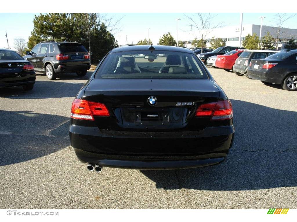 2009 3 Series 328xi Coupe - Jet Black / Black photo #4