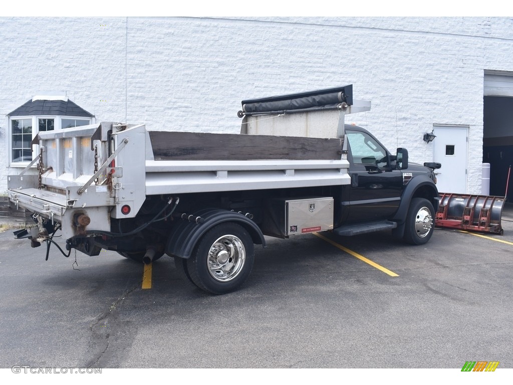 2008 F550 Super Duty XL Regular Cab 4x4 Dump Truck - Black / Medium Stone photo #2