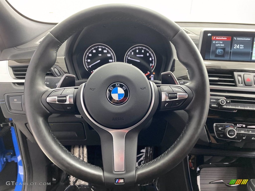 2018 BMW X2 sDrive28i Black Steering Wheel Photo #142047736