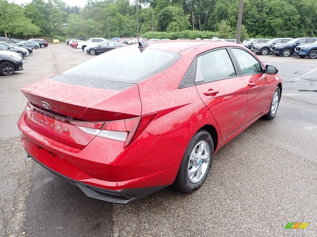 2021 Elantra SE - Scarlet Red Pearl / Black photo #2