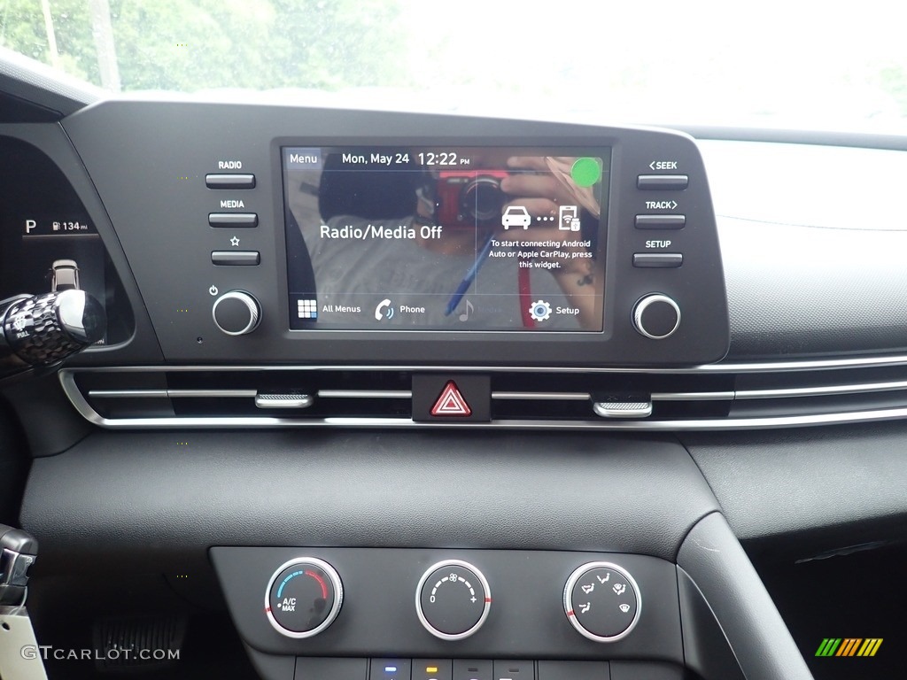 2021 Elantra SE - Scarlet Red Pearl / Black photo #13