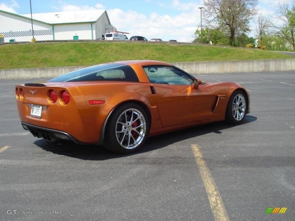 2009 Corvette Z06 - Atomic Orange Metallic / Ebony photo #1