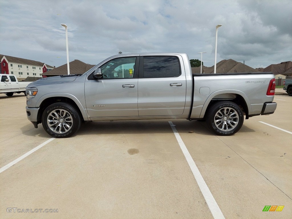 Billet Silver Metallic 2021 Ram 1500 Laramie Crew Cab 4x4 Exterior Photo #142049371