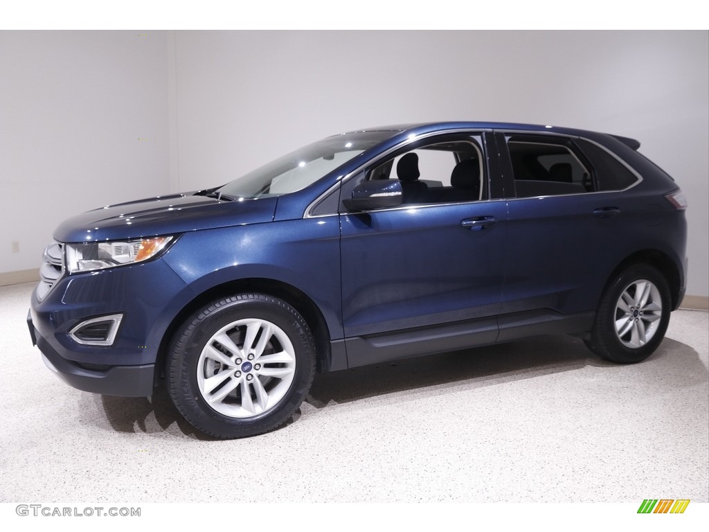 2017 Edge SEL AWD - Blue Jeans Metallic / Ebony photo #3