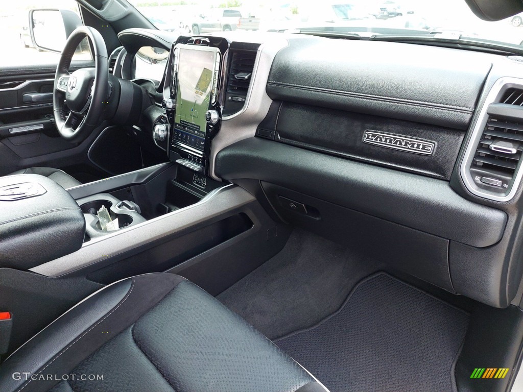 2021 Ram 1500 Laramie Crew Cab 4x4 Black Dashboard Photo #142049833