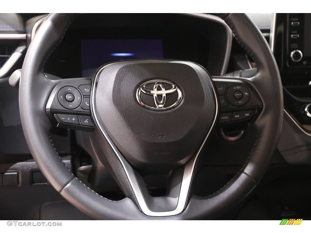 2020 Toyota Corolla XSE Black Steering Wheel Photo #142051916