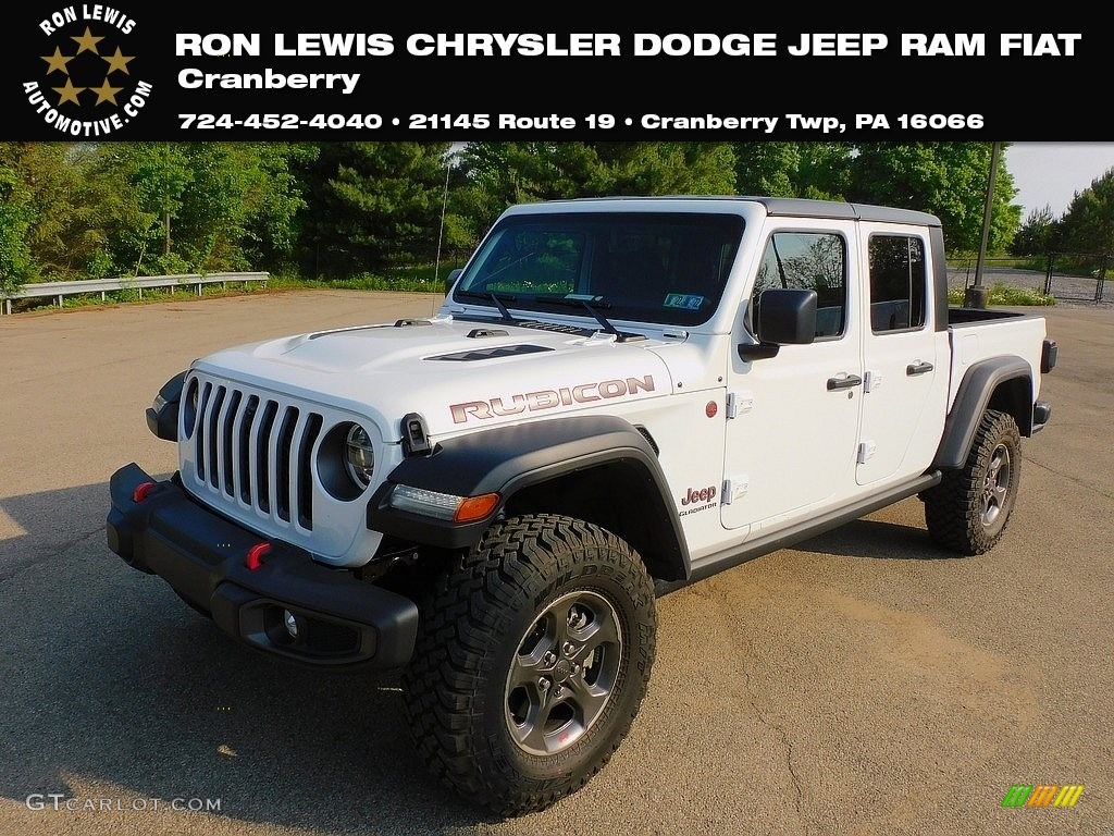 2021 Gladiator Rubicon 4x4 - Bright White / Black photo #1