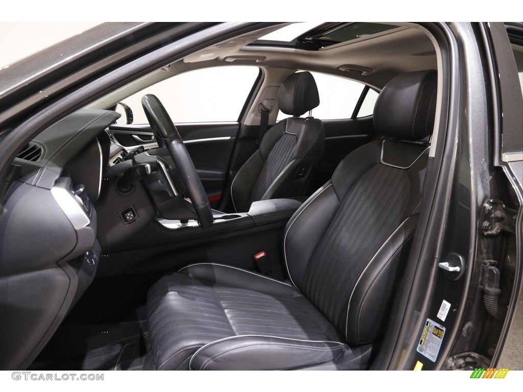 Black Interior 2019 Hyundai Genesis G70 AWD Photo #142053563