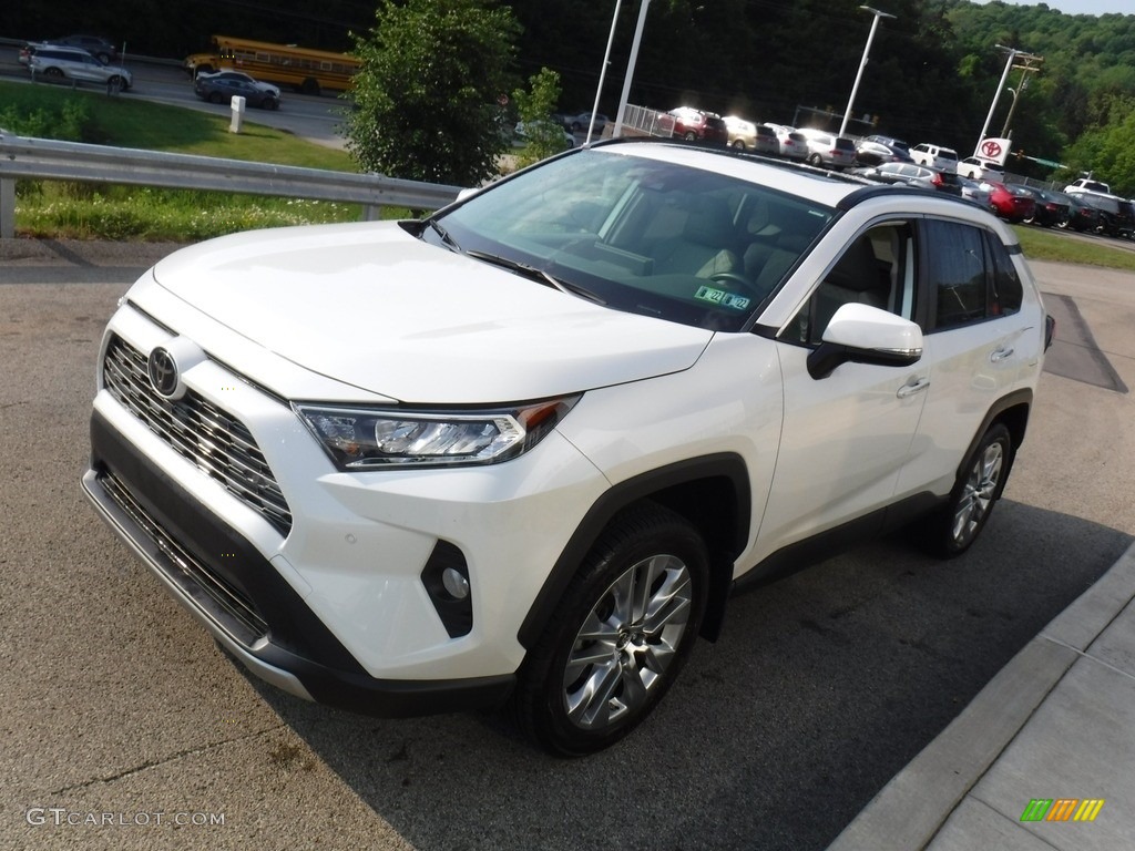 2019 RAV4 Limited AWD - Blizzard White Pearl / Light Gray photo #16