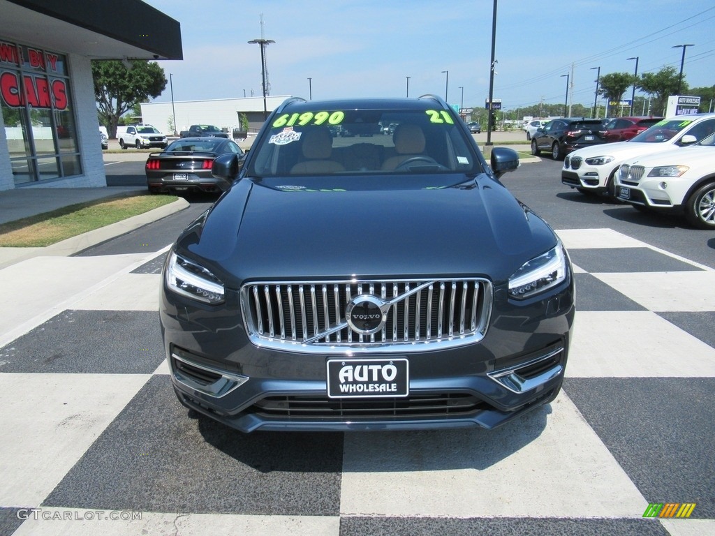 2021 XC90 T6 AWD Inscription - Denim Blue Metallic / Amber/Charcoal photo #2